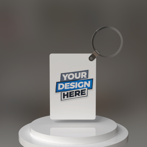 keyring rectangle mockup