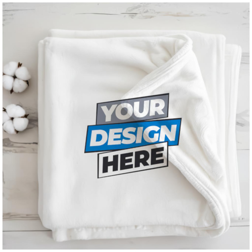 baby blanket flat lay mockup