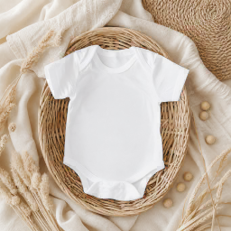 baby bodysuit mockup — boho basket