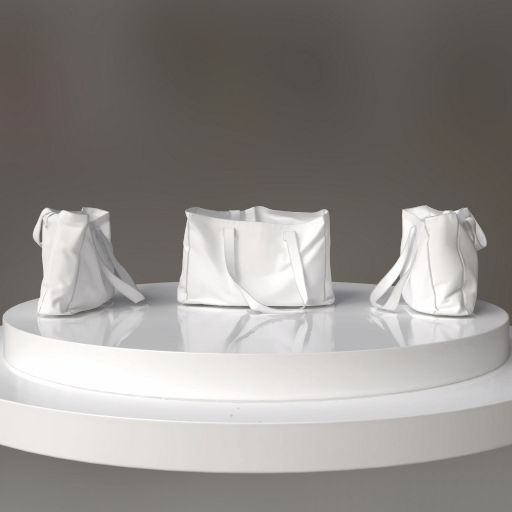 mockup de bolsa de tela 3d — múltiples