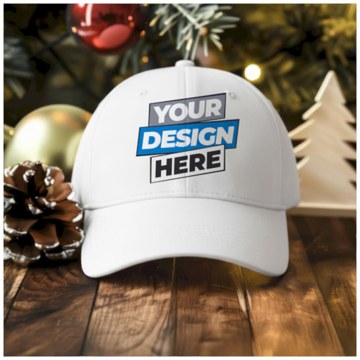 christmas baseball cap — front view mockup