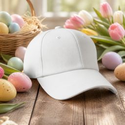 easter christmas baseball cap — side view mockup