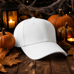 halloween christmas baseball cap — side view mockup