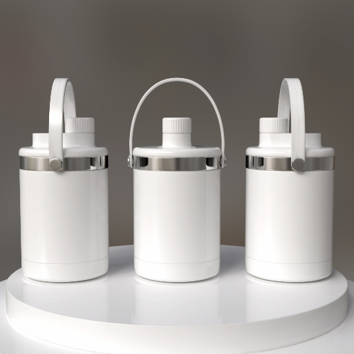 multiple hydro flask half-gallon jug 64 oz mockup