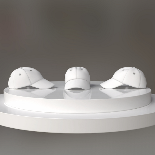 mockup casquette de baseball à profil bas — plusieurs