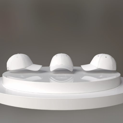 multiple baseball cap mockup