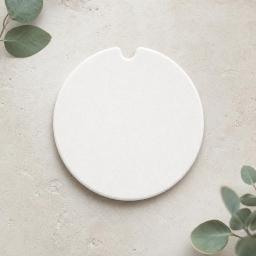 car coaster neoprene mockup