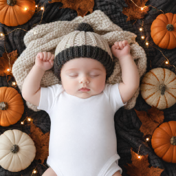 halloween christmas baby bodysuit mockup
