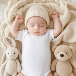 christmas baby bodysuit mockup