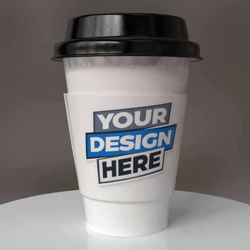 cardboard coffee cup mockup