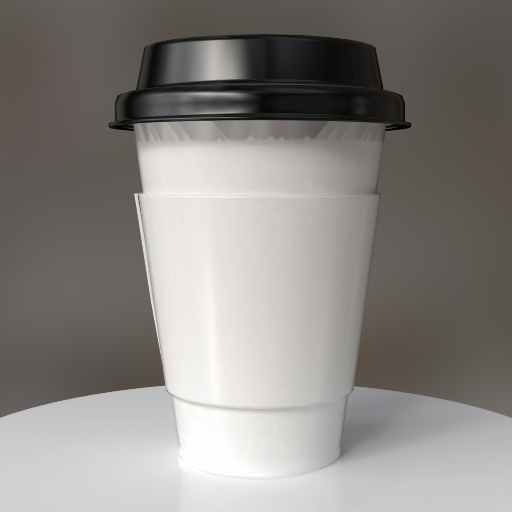 cardboard coffee cup mockup