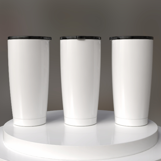 mockup gobelet isotherme de voyage pour café — plusieurs