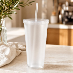 cold cup reusable 24oz mockup