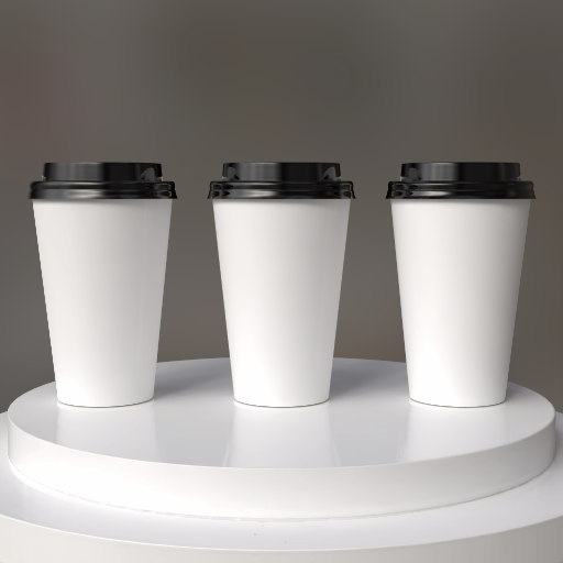 mockup de vaso de café para llevar — múltiples