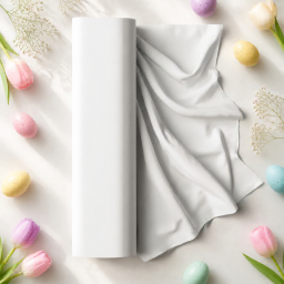 easter fabric bolt roll mockup