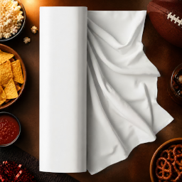 super bowl fabric bolt roll mockup