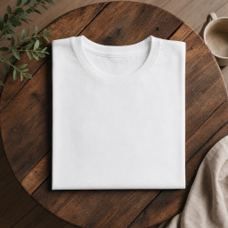halloween men’s t-shirt mockup — flat lay