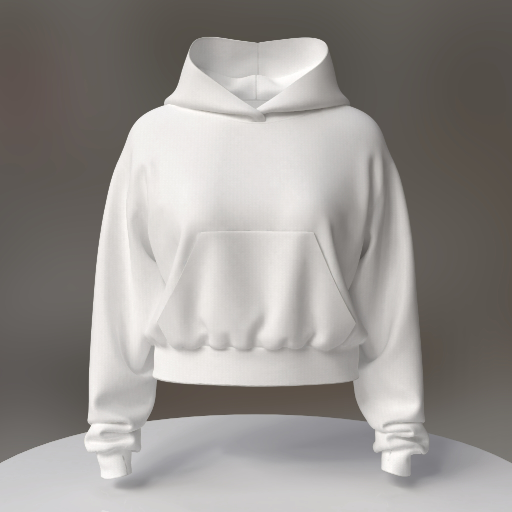 cropped oversized hoodie mockup