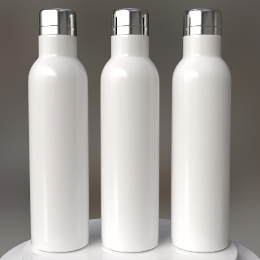 multiple hydro flask water bottle 25 oz mockup