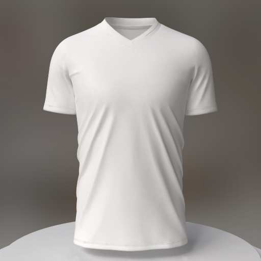 mockup de camiseta de fútbol con cuello de pico