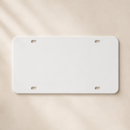 license plate vanity mockup