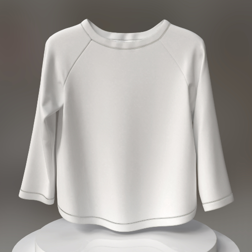 mockup t-shirt raglan à manches longues pour enfant