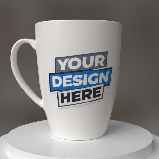 13 oz latte mug mockup