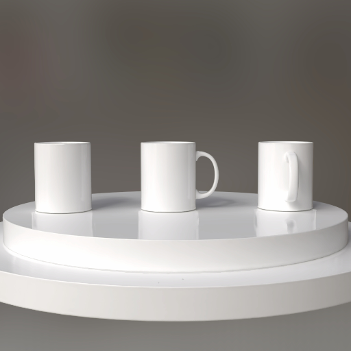 multiple ceramic coffee mug mockup