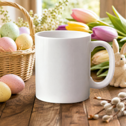 easter christmas mug mockup