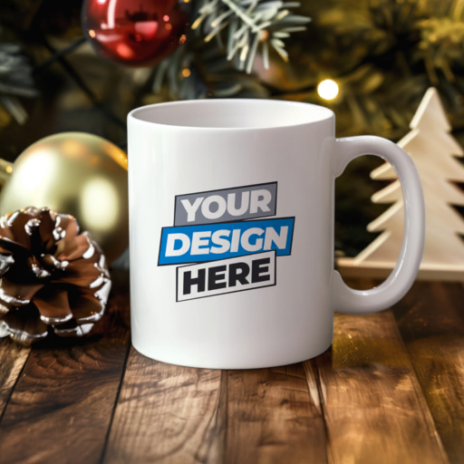 christmas mug mockup