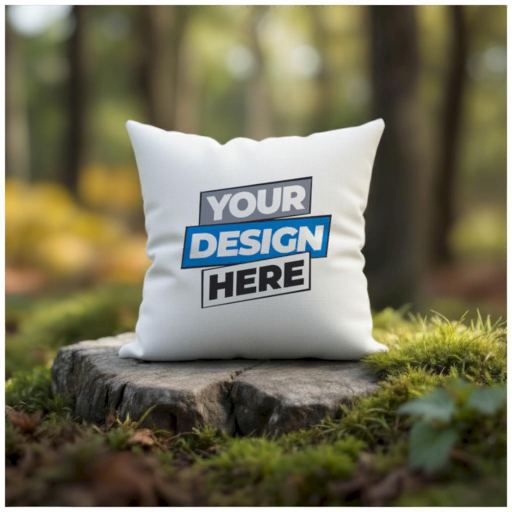 throw pillow — forest scene mockup