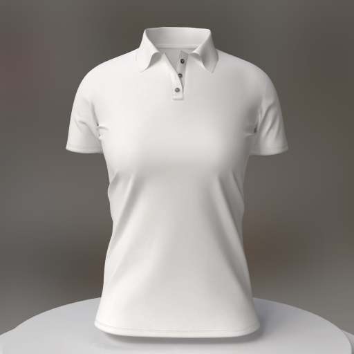 mockup de polo para mujer