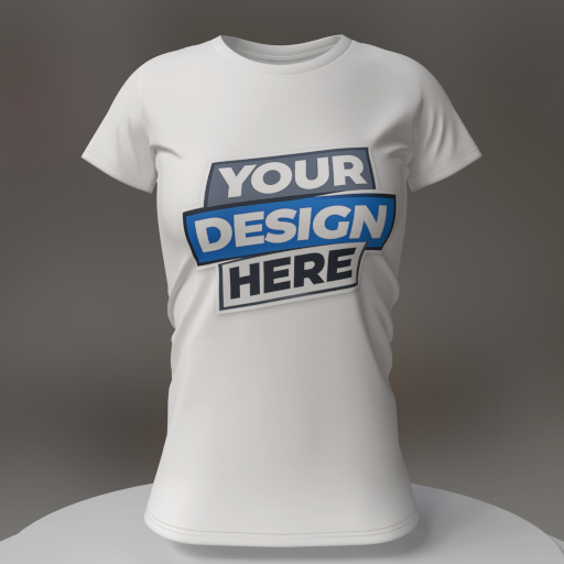 women's fitted t-shirt mockup