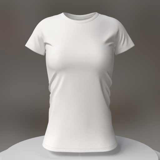 mockup de camiseta entallada para mujer