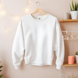 mockup pull sur cintre — bohème