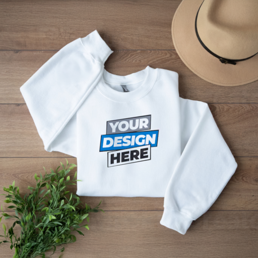 crewneck sweater flat lay mockup