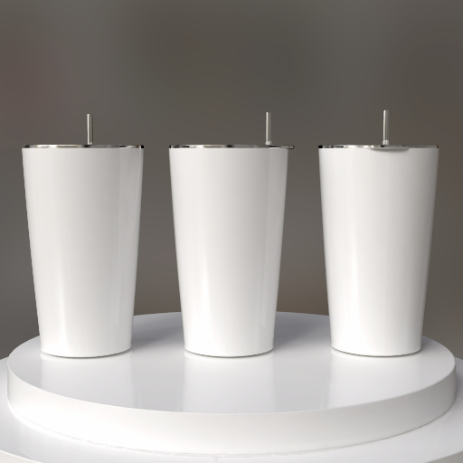 mockup gobelet isotherme de 20 oz avec couvercle transparent — plusieurs