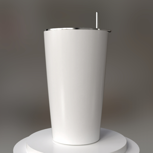 mockup de vaso térmico de 20 oz con tapa transparente