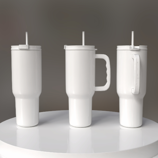 mockup gobelet isotherme de 40 oz avec anse — plusieurs