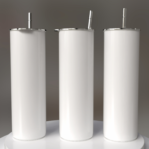 multiple tall skinny tumbler mockup