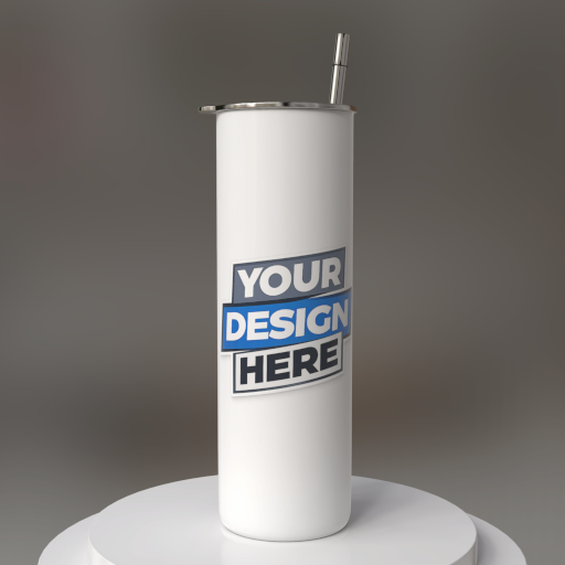 tall skinny tumbler mockup