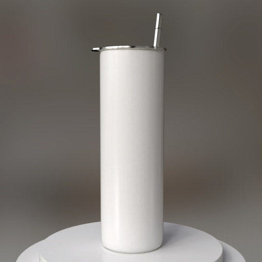 mockup de vaso térmico delgado alto