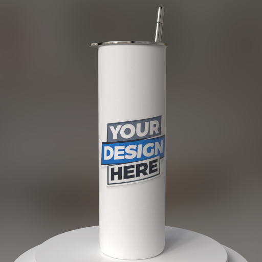 skinny tumbler 20 oz mockup