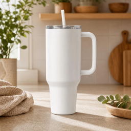stanley quencher 40 oz tumbler mockup