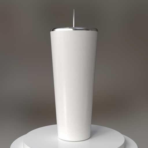 mockup de copo térmico cônico