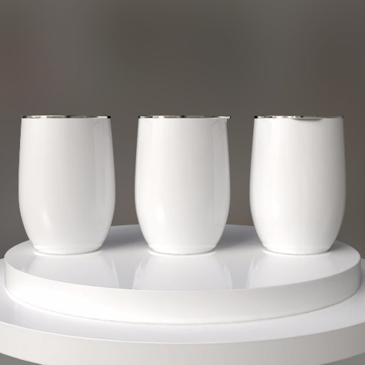 multiple 12 oz wine tumbler mockup