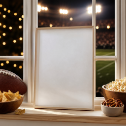 super bowl wood frame — parisian window mockup