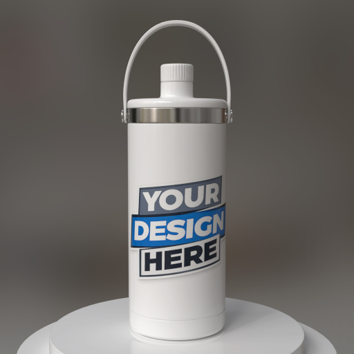 bottle hydro flask 128oz mockup