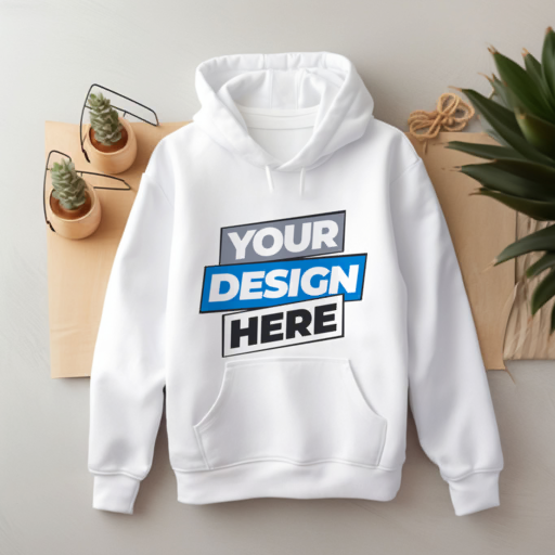 pullover hoodie flat lay mockup